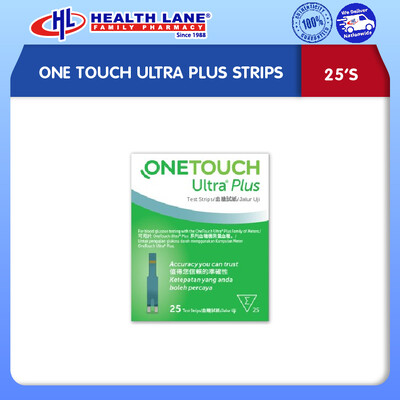 ONE TOUCH ULTRA PLUS STRIPS (25'S)
